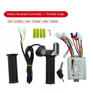 E-Bike 24V/36V/48V 250W/350W/500W Controller & Gasgriffe + Leistungsanzeige - Bild 1 von 13