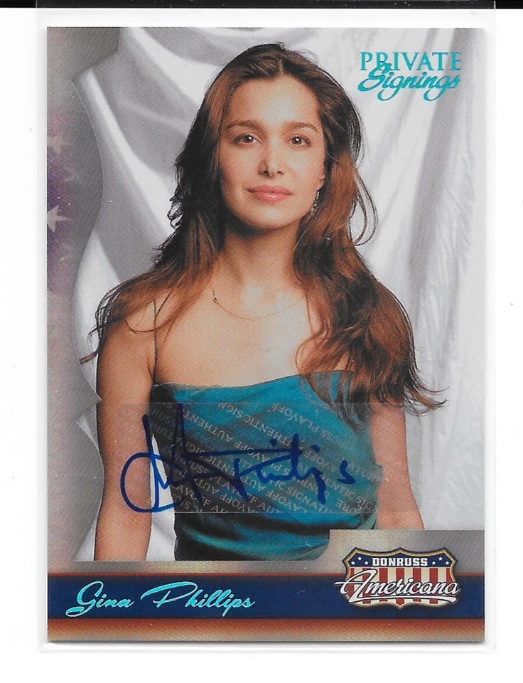 2007 Donruss Americana Gina Phillips AUTO Signed SP /350 Jeepers Creepers McBeal - Image 1 of 1