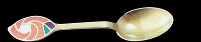 1971 GOLDEN UNIVERSE A Michelsen Gold Wash Sterling Silver Christmas Spoon - Image 1 of 4