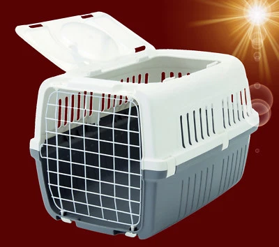 Hunde Katze Nager ❤️ AUFKLAPPBARE TRANSPORTBOX ❤️ Reise Auto Kennel - Bild 1 von 2