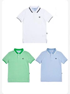 Back To School ( Pack Of 3 ) Size 18 Boys Short Sleeve Cotton Polo Shirt - Picture 1 of 1
