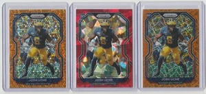 2020 Prizm Josh Uche refractor rookie card lot / Red Ice / Orange Lazer / Disco - Picture 1 of 1