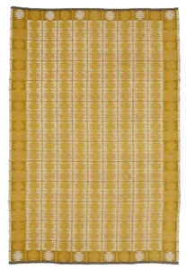 Gold Swedish Rug Handmade Flatweave Family Rug For Living Room Rug Bedroom Rug - Picture 1 of 5