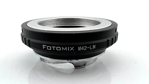 FotoMIx M42-LM Objektivadapter Gewinde Schraubobjektiv auf Leica M Serie Kamera - Bild 1 von 6