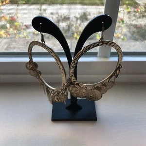 Orecchino-1808 Repubblica Francaise moneta finta-placcato oro-pendente orecchini boho - Foto 1 di 7