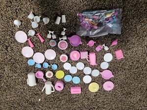 VINTAGE BARBIE DOLL KITCHEN ACCESSORIES SILVER WARE UTENSILS POT PANS DISHES AND