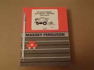 Massey Ferguson MF 8780 Combine Parts Manual , EFF. W55101 - HK87999 - Picture 1 of 4