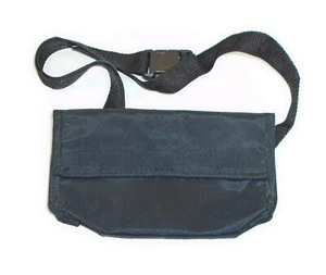 Black expandable nylon COUPON ORGANIZER POUCH fanny pack carrier cards/decals sc - Picture 1 of 3