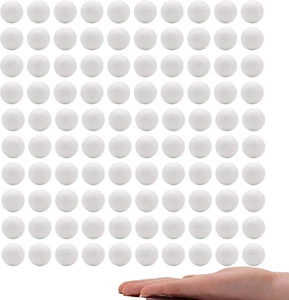 Crafare 1 Inch Mini Craft Foam Balls White Smooth Polystyrene Foam Balls Small f - Picture 1 of 12