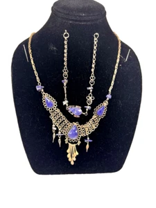 Peruvian Alpaca Silver - 2pc Set~blue~ Sodalite semi precious stone #17 - Picture 1 of 1