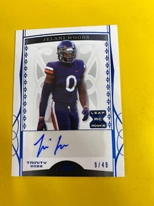 DA76221  2022 Leaf Trinity Navy #BAJW2 Jelani Woods RC AUTO #09/49 - Picture 1 of 2