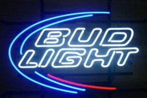 Bud Light Logo Leuchtreklame 24"x20" Lampe Bar Geschenk Garage Club Dekor Bier Pub SY - Bild 1 von 1