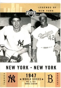 2001 Upper Deck Legends of New York - New York, New York Jackie Robinson, Joe... - Picture 1 of 2