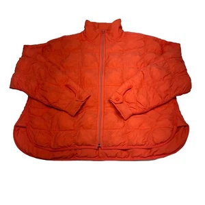 Chaqueta acolchada Free People Pippa pequeña naranja neón rosa - Imagen 1 de 15