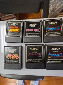 Coleco Vision  game cartridge lot of 6  1982 and 1983 Colecovision 