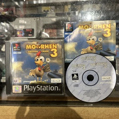 Moorhen 3: Chicken Chase • PS1 PlayStation 1 Game + Manual (2002) PAL • Ubisoft - Image 1 of 4