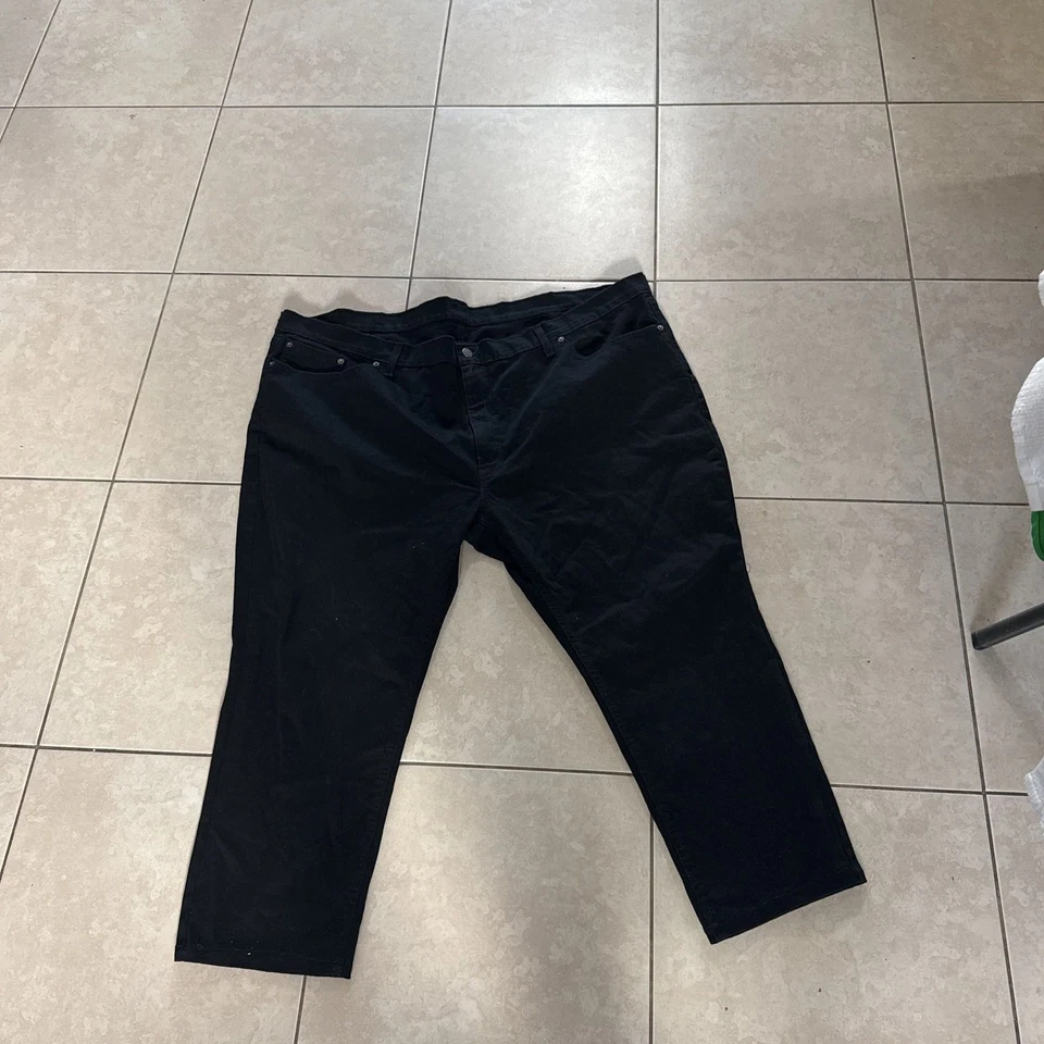 Levis Relaxed Fit Men's Jeans, Black Denim Pants, Size 50x29 - Image 1 of 4