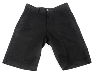 Volcom VMonty Black Flat Front Chino Shorts 10" Inseam, 32" - Picture 1 of 6