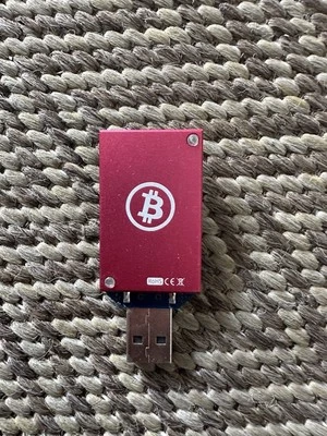 ASIC Miner Block Erupter Bitcoin Miner USB 333 MH/s Color Red Not Tested - Image 1 of 2