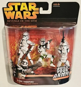 STAR WARS LA VENDETTA DEI SITH CLONE TROOPERS (ARMATURA VERDE) CONFEZIONE DA 3 SPEDIZIONE VELOCE - Foto 1 di 4