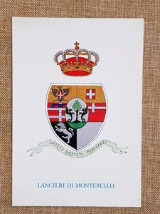 Lancieri di Montebello Emblema o stemma araldico Reggimento di Cavalleria - Picture 1 of 2