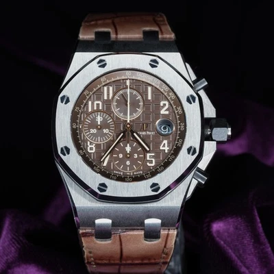 Audemars Piguet Royal Oak Offshore 42mm Havana Brown Dial 26470ST.OO.A820CR.01 - Image 1 of 4