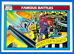 1990 Marvel Comics Famous Battles Trading Card #89 Fantastic Four Vs Galactus - Picture 1 of 2