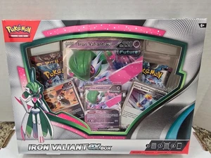 IRON VALIANT EX BOX Pokemon TCG 4 Booster Packs + 4 Foil Promo Cards SEALED NEW - Picture 1 of 3