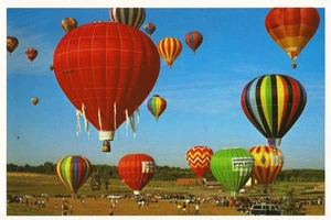 Postcard MN Minneapolis Aquatennial Hot Air Balloon Race c1980s MINT Unused - Picture 1 of 1