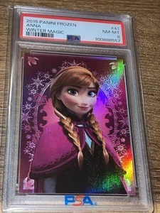 2015 PANINI FROZEN WINTER MAGIC #41 ANNA WINTER MAGIC PSA 8 NM-MINT POP 2 RARE - Picture 1 of 3