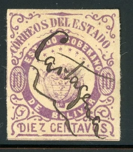 COLOMBIA - BOLIVAR Used Selections: Scott #5 10c Violet Arms 1873 CV$14+ - Picture 1 of 1