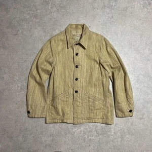 Sugar Cane Cotton Jacket Coverall Beige Size Small Mens From Japan - Picture 1 of 12