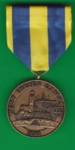 US WEST INDIES CAMPAIGN NAVY MEDAL - Picture 1 of 2