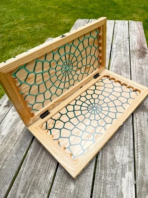 Juego de backgammon de madera de lujo / NARDY Foto 1 de 4