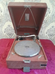 Antique gramophone Leningrad USSR, Mechanical, 1940-50. - Picture 1 of 22