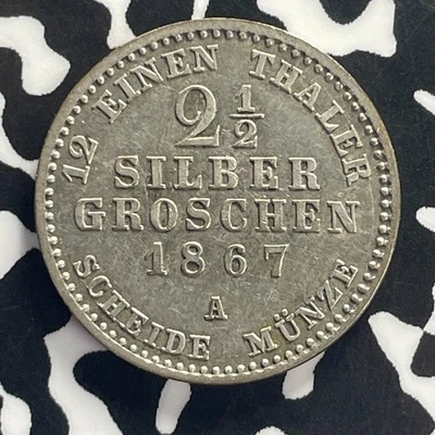1867-A Germany Prussia 2 1/2 Groschen Lot#GB162 - Image 1 of 2