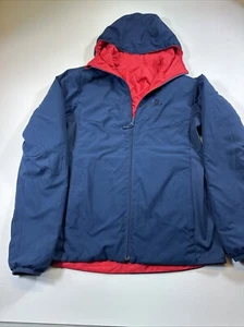 Salomon Pertex Classic Eco Reversible Ultralight Primaloft Jacket Men M Blue/Red - Picture 1 of 8