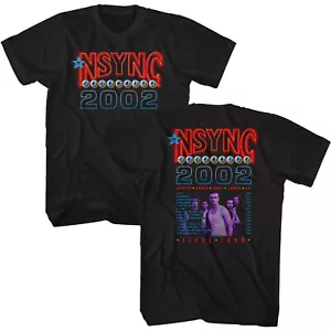 NSYNC Celebrity Final Tour 2002 Songliste Herren T-Shirt Tanz Pop Musik Merch - Bild 1 von 7