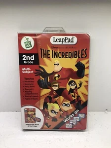 Leap Frog LeapPad THE INCREDIBLES Book & Cartridge 2nd grade multi subject - Picture 1 of 3