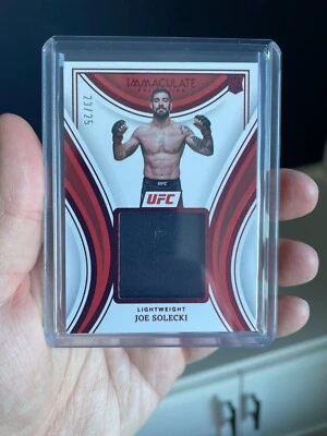 Joe Solecki Rookie Remarkable Memorabilia Red /25 - 2023 Panini Immaculate UFC - Image 1 of 2