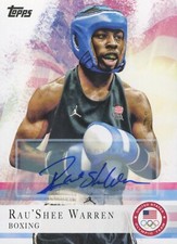 TOPPS 2012 U.S OLYMPICS RAU'SHEE WARREN #2 AUTOGRAPH CARD