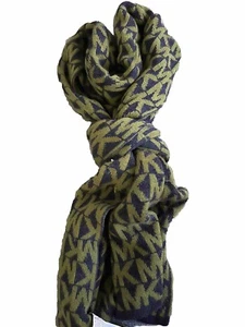 Michael Kors Scarf MK Logo Pattern 100% Acrylic 10" Width - Picture 1 of 2