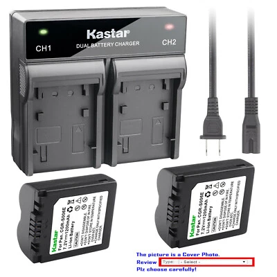 Cargador rápido de batería de CA Kastar para cámara Leica BP-DC5 LEICA V-LUX1 como CGA-S006 Foto 1 de 4