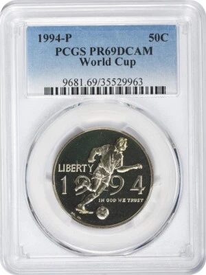 1994-P World Cup Commemorative Half Dollar PR69DCAM PCGS - Image 1 of 2