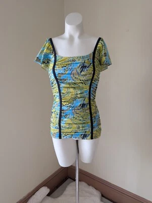 Corsé ajustado vintage Whimsigoth S Club Cottage Core Cami fuera del hombro Foto 1 de 4