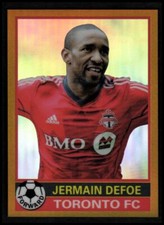 2014 Topps Chrome MLS '76-77 Footballer Mini Gold Refractors Jermain Defoe /50