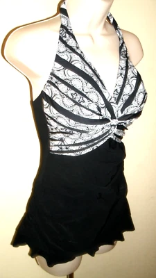 Profile by Gottex Halter Swimdress Size 8 - Image 1 of 4