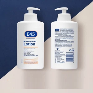 E45 moisturising Lotion Pump - 500g - Dermatological - Skin Care Cream  - Picture 1 of 24