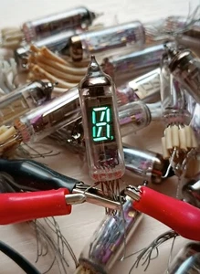 25 pcs IV-3 VFD 9-segment Fluorescent Tube Indicator nixie clock USSR USED #1 - Picture 1 of 10