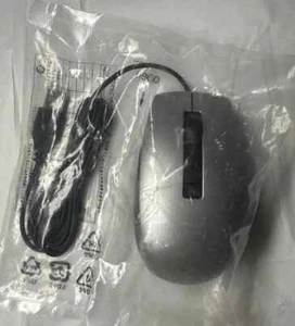 2x NEW SEALED! Genuine Dell USB Wired 6 Button Laser Mouse Silver M-UAV-DEL8 - Picture 1 of 2